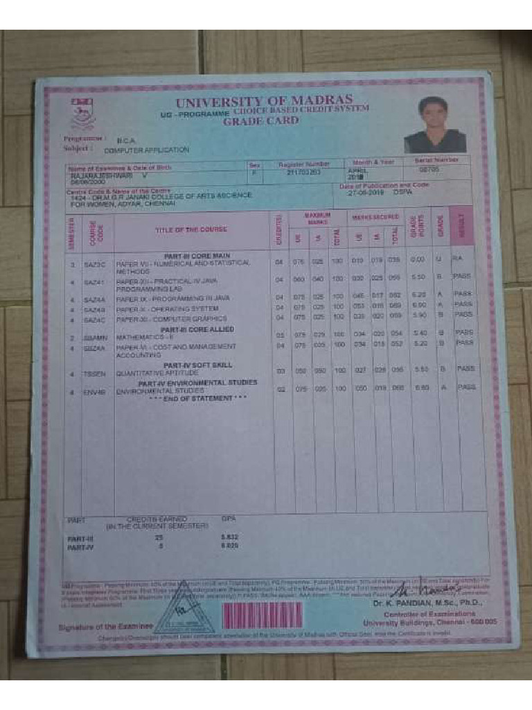 Mark Sheet | PDF