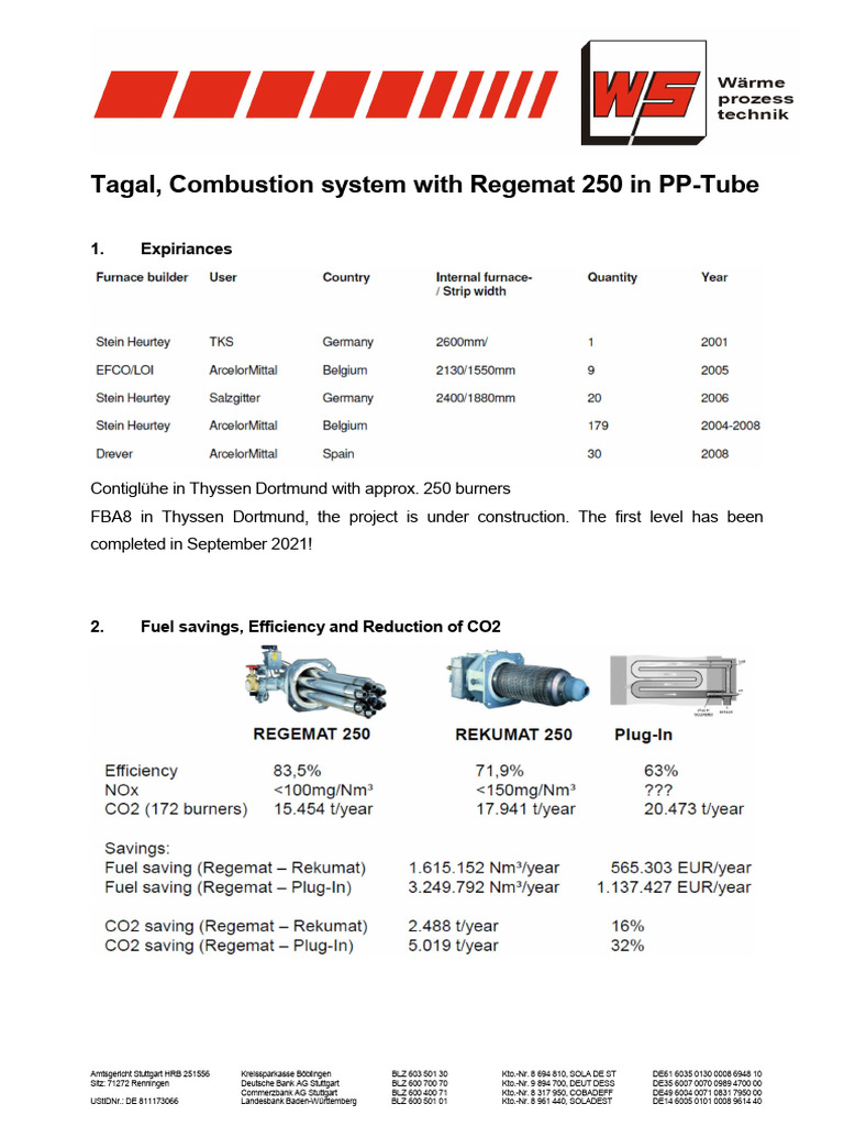 WS Combustion System - Tagal | PDF