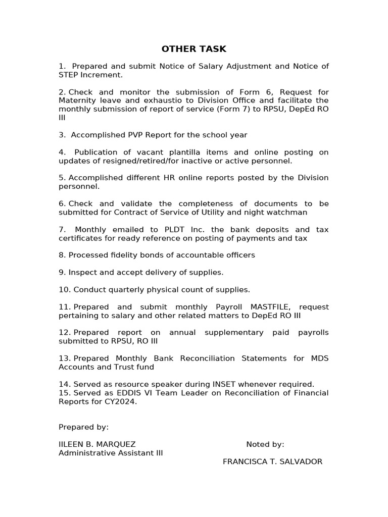HR and Payroll Management Tasks Overview | PDF