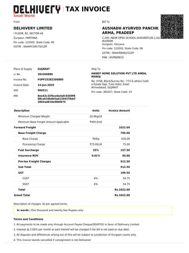 FOPF25282206880 2 | PDF | Payments | Invoice