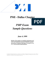 PMI - Dallas Chapter: PMP Exam Sample Questions