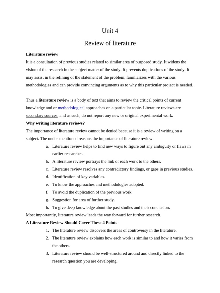 Importance of Literature Reviews in Research | PDF | Citation ...
