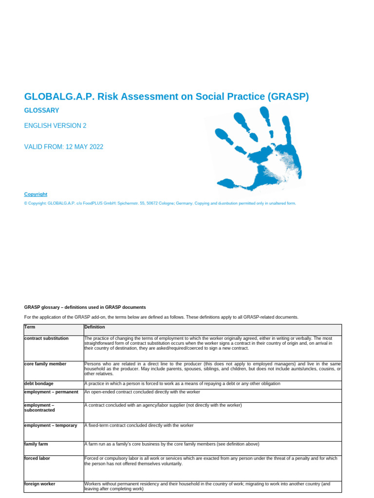 GRASP Glossary: Key Definitions Explained | PDF | Business | Economies