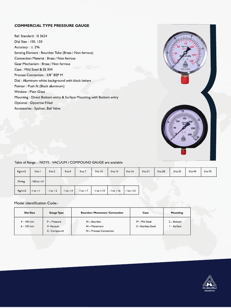 Pressure Gauge H Guru | PDF