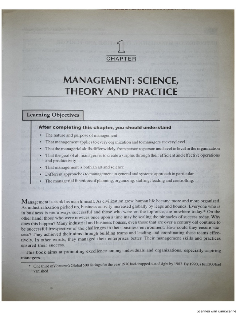 Module 1 POM - Harold Koontz | PDF