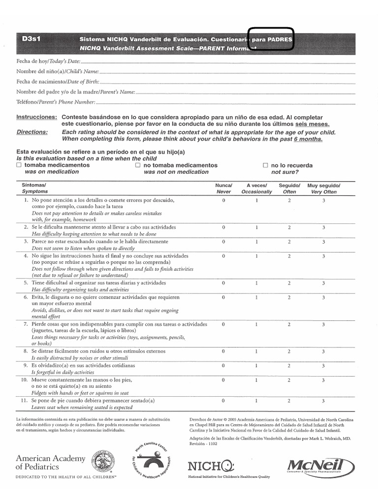 SPANISH Vanderbilt Parent New | PDF