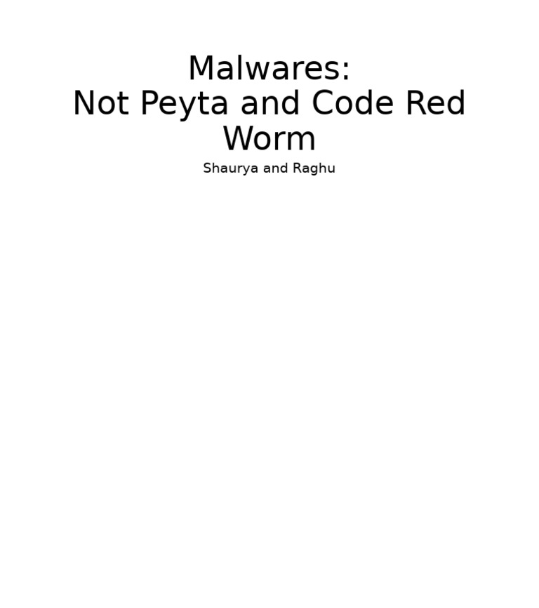 Malware Presentation | PDF