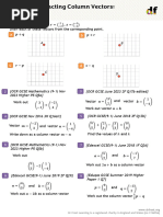 Corbett Maths Column Vector Questions | PDF | Linear Algebra | Mathematics