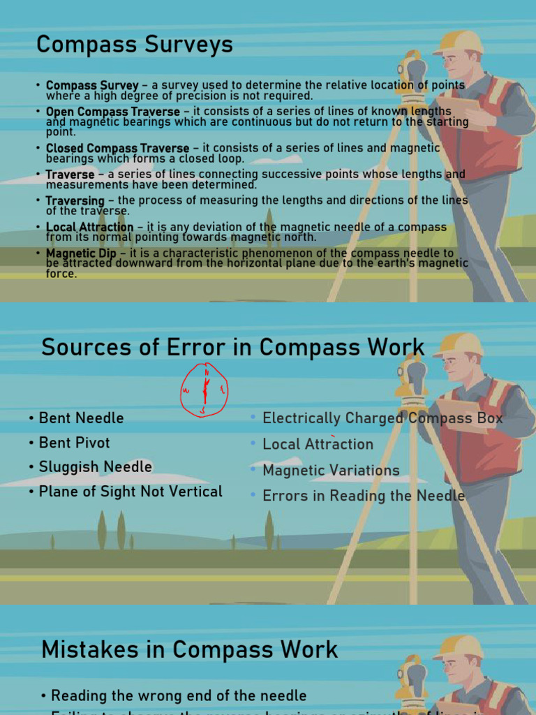 Understanding Compass Surveys and Errors | PDF | Compass | Navigation