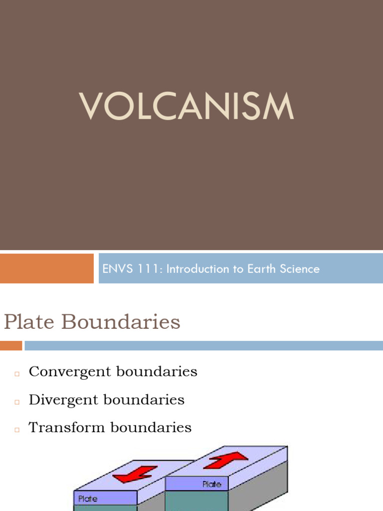 Lecture Volcanism | PDF | Lava | Volcano