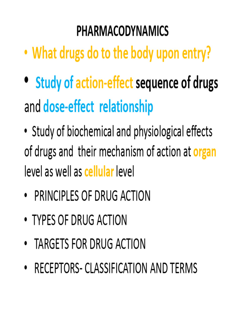 Understanding Drug Action Mechanisms | PDF | Receptor (Biochemistry ...