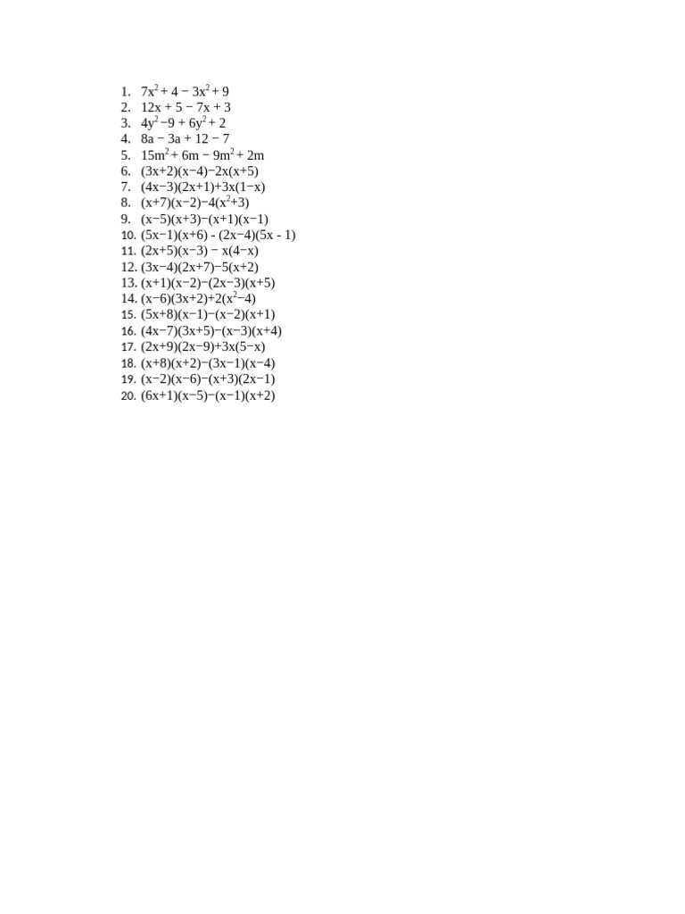 Algebra 1 | PDF