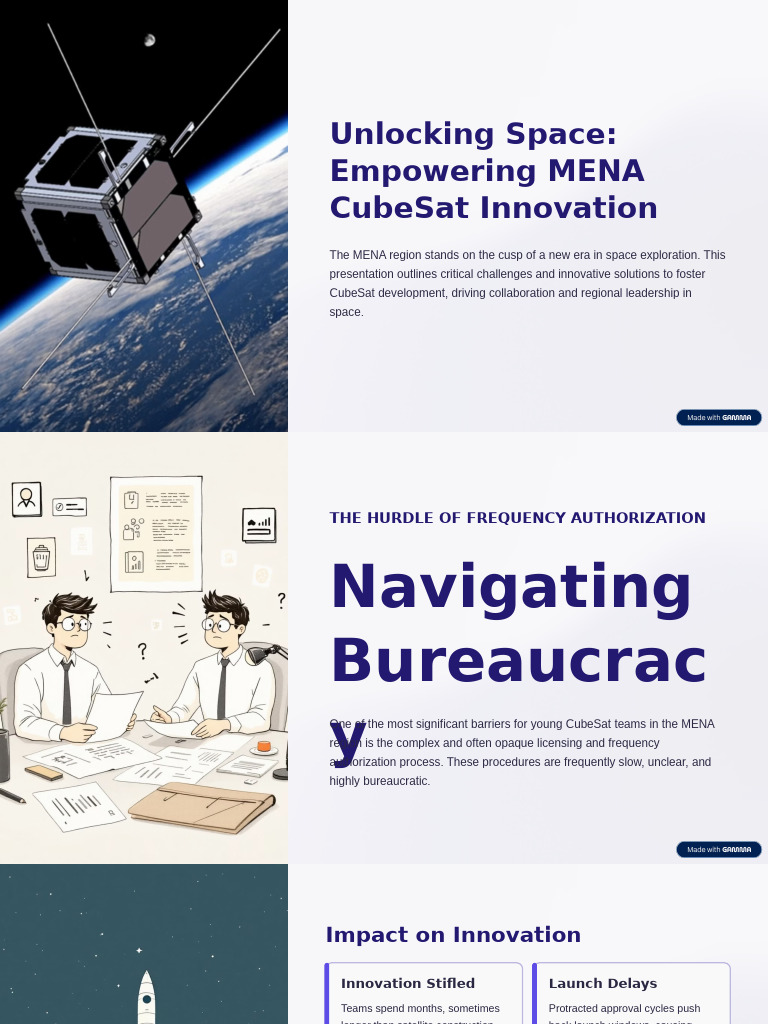Unlocking Space Empowering MENA CubeSat Innovation | PDF | Satellite ...