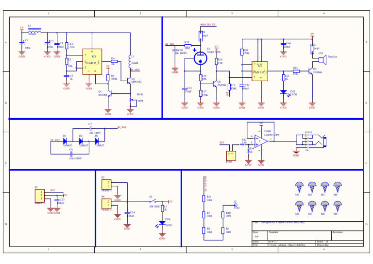 Geiger Counter Circuit Design | PDF