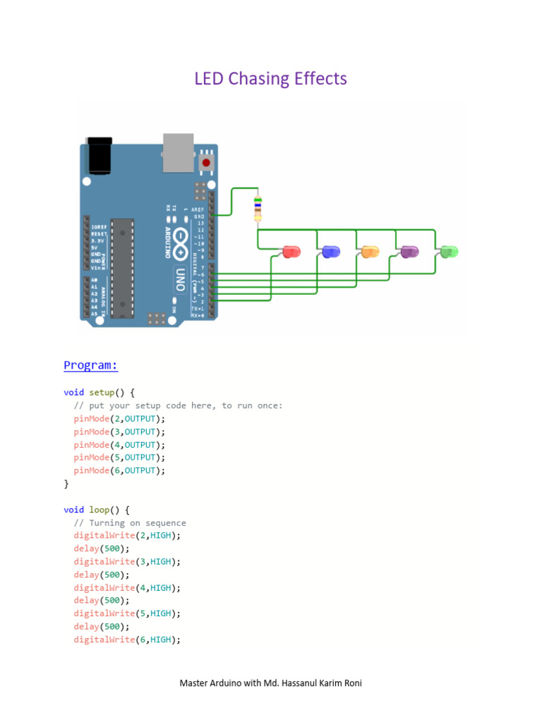 7.1 Modified LED Chasing Effects | PDF