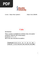 Cubes of Numbers 1 to 30 | PDF