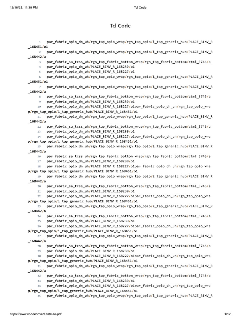 TCL CODE5 | PDF