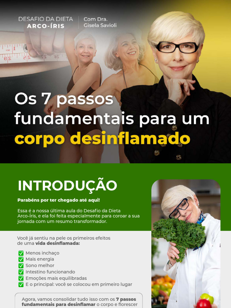 7 Passos para Desinflamar o Corpo | PDF | Banana | Creme (gastronomia)