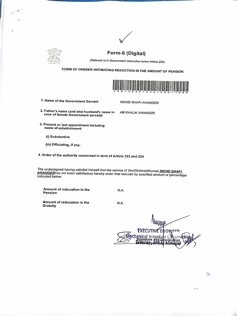 Form 6 | PDF