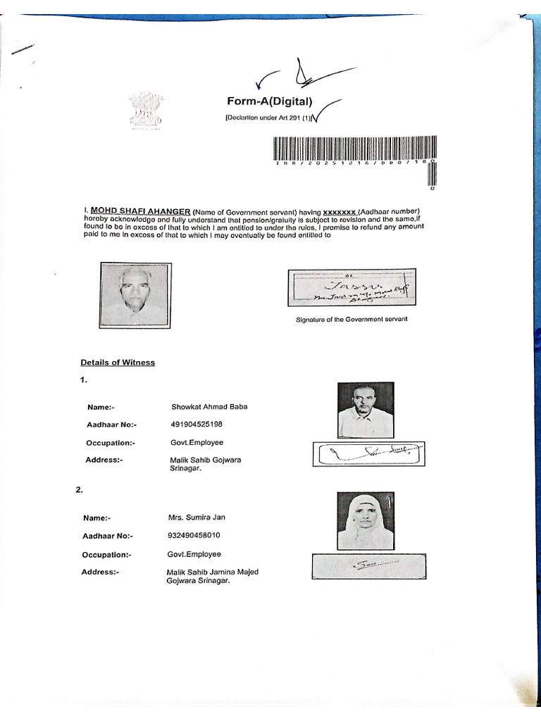 Form A-291. | PDF