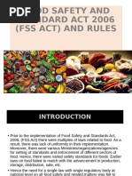 Food Safety and Standards Act, 2006 | PDF