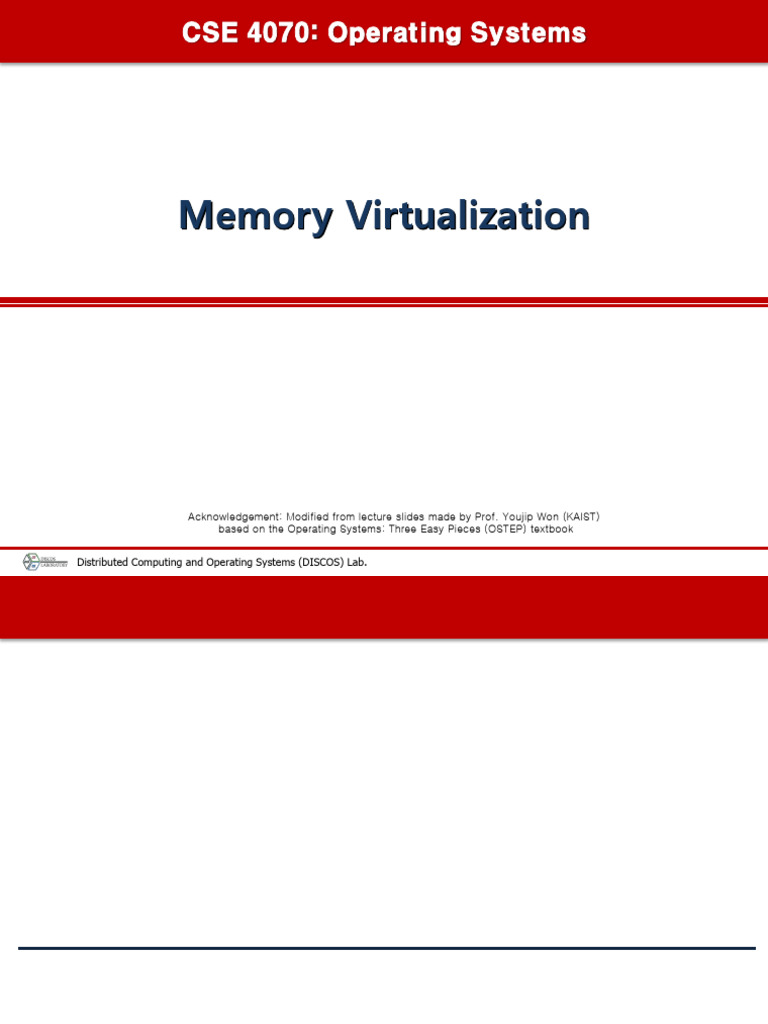 Memory Virtualization in Operating Systems | PDF | Pointer (Computer ...