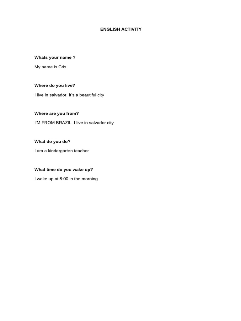 English Conversation Practice Guide | PDF
