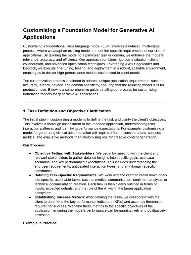 Model Customization, Deployment and Performance Analysis.docx | PDF ...