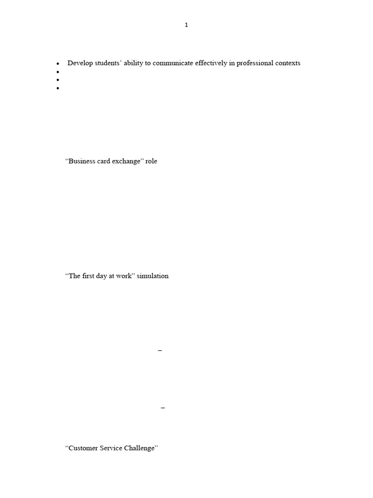 Business English Course Overview | PDF | English Language | Communication