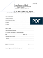 Form-Formats and Structure of Corporate Internship-2011-13