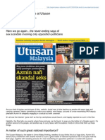 It's Back To Sex Sleaze at Utusan