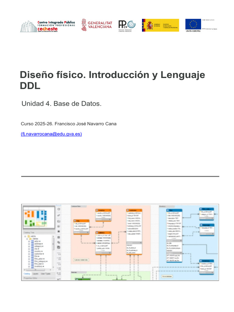 Diseño Físico y Lenguaje DDL en SQL | PDF | SQL | Bases de datos