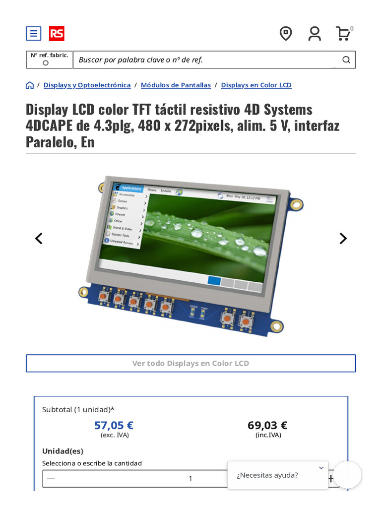ESP32 S3 Touch LCD 7 Platformio Pantalla LCD TFT Transflectiva De 5 Pulgadas Y 800 X 480 Para Exteriores Pantalla Arduino