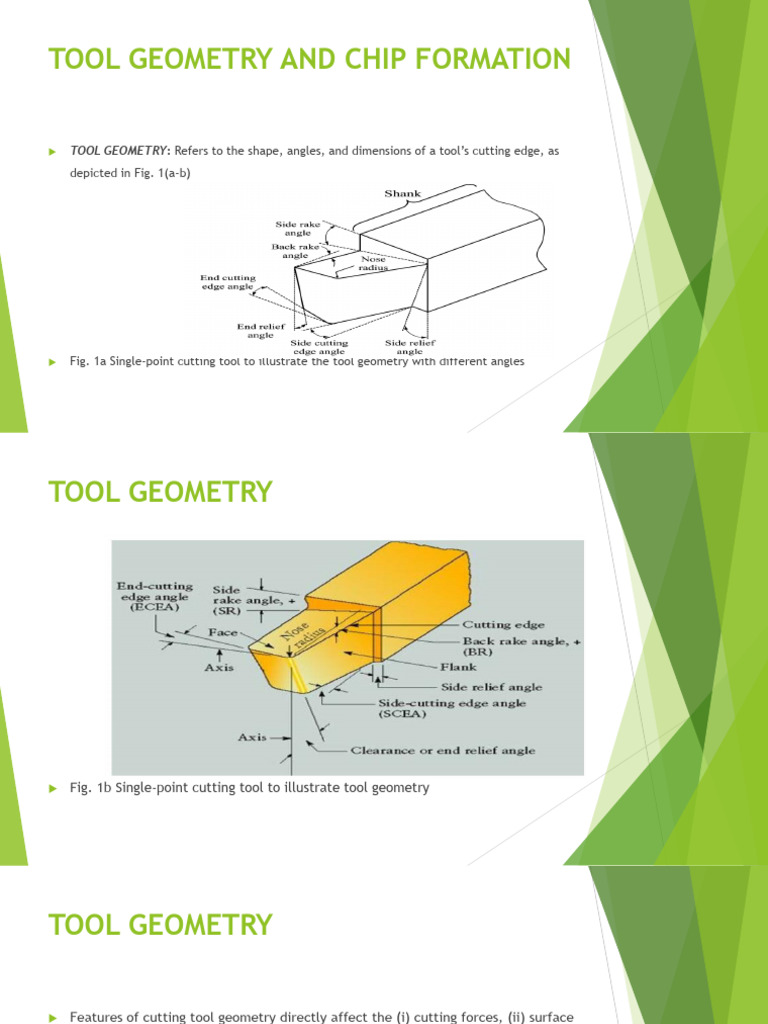 Mce 536 - Slide 2 - Tool Geometry | PDF | Machining | Metalworking