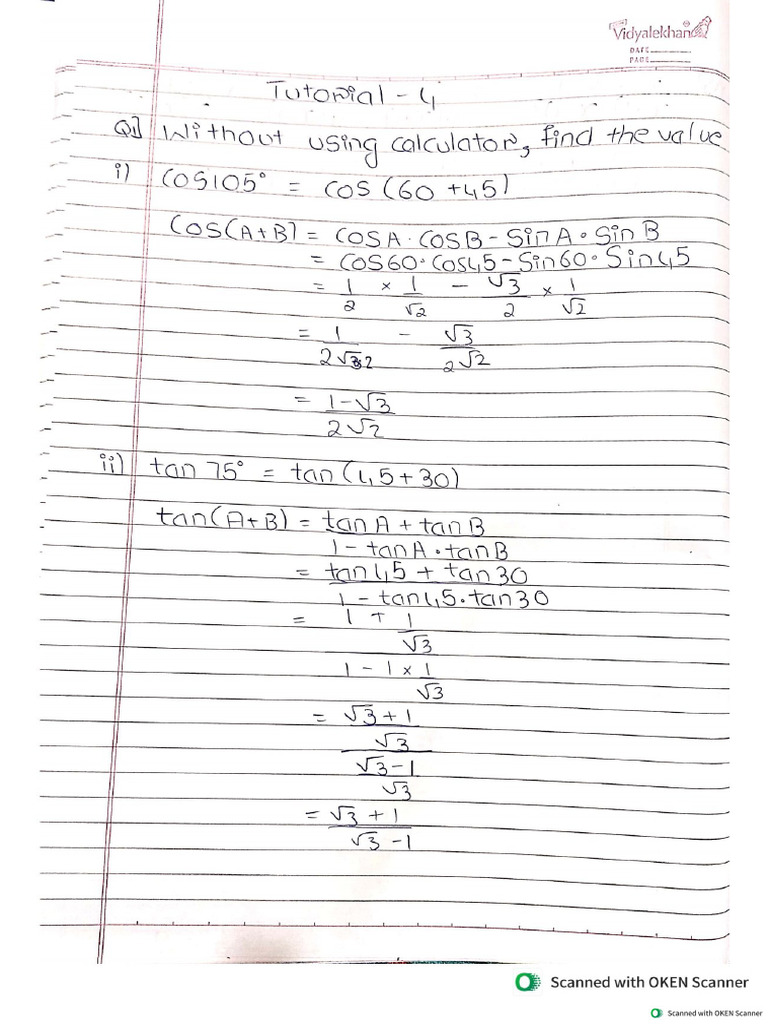Tutorial 4 | PDF