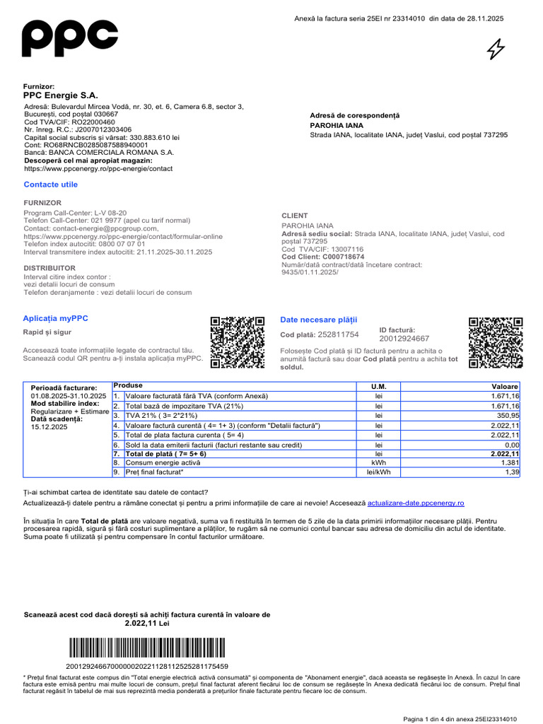 Factura PPC | PDF