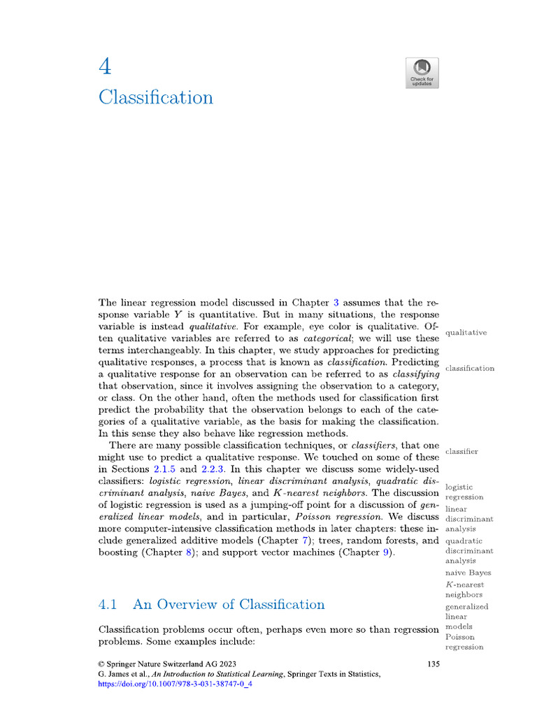 ISLP Classification | PDF