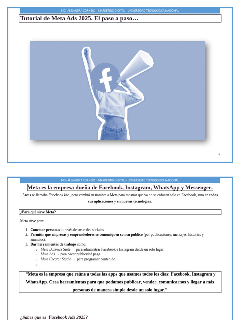 Guía Completa de Meta Ads 2025 | PDF | Facebook | Publicidad digital