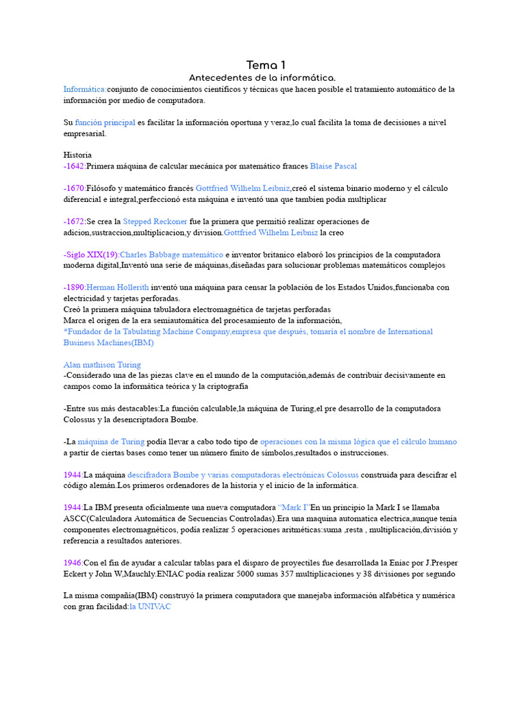 Informatica Repaso Bloque 1 | PDF | Hardware de la computadora ...