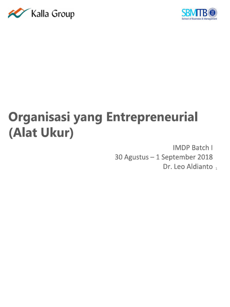 Day01-Modul 2-CE2 - Entrepreneurial Organization Questionnaire | PDF