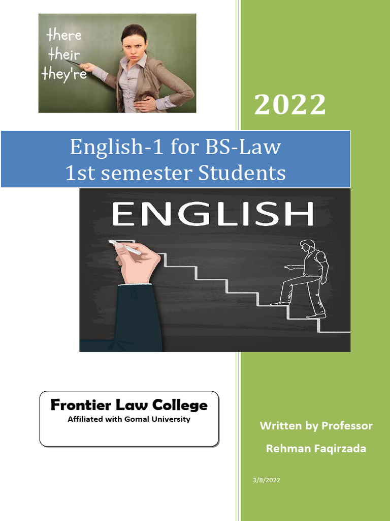 English Grammar for Law Students | PDF | Grammatical Gender | Plural
