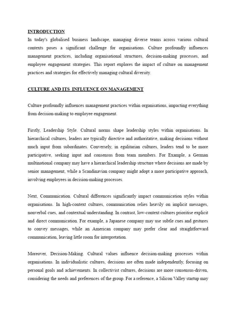 Managing Cultural Diversity in Teams | PDF | Motivation | Motivational