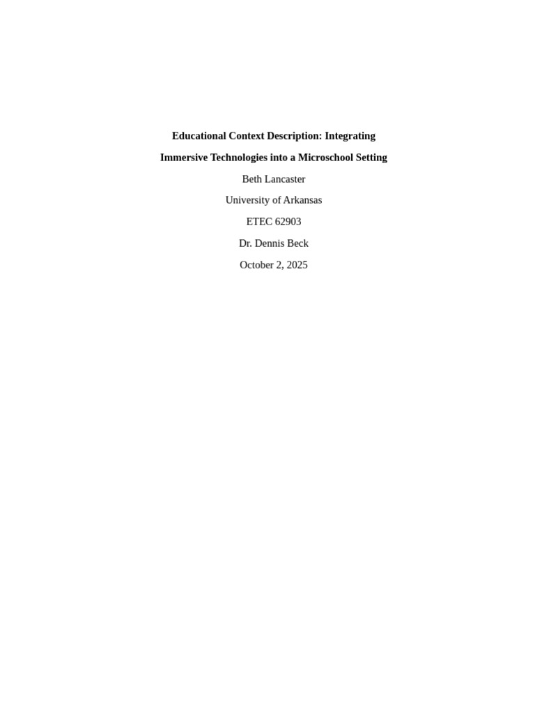 Lancaster - ELT Immersive Technologies | PDF | Augmented Reality ...