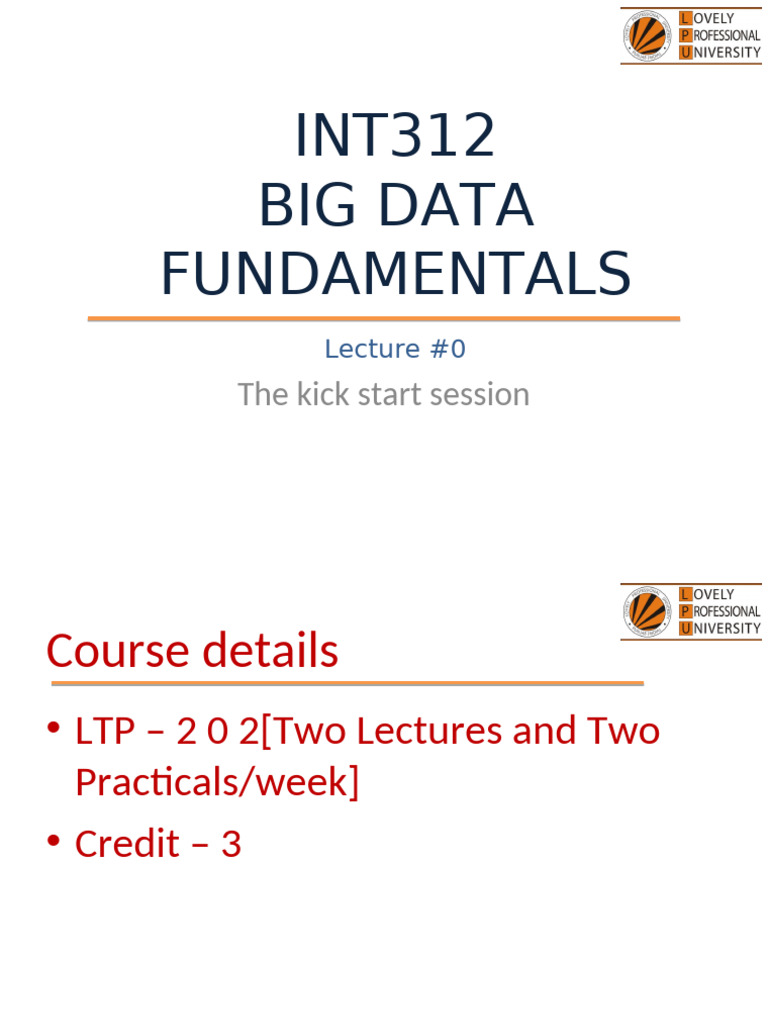 Big Data Fundamentals Course Overview | PDF | Apache Hadoop | Map Reduce