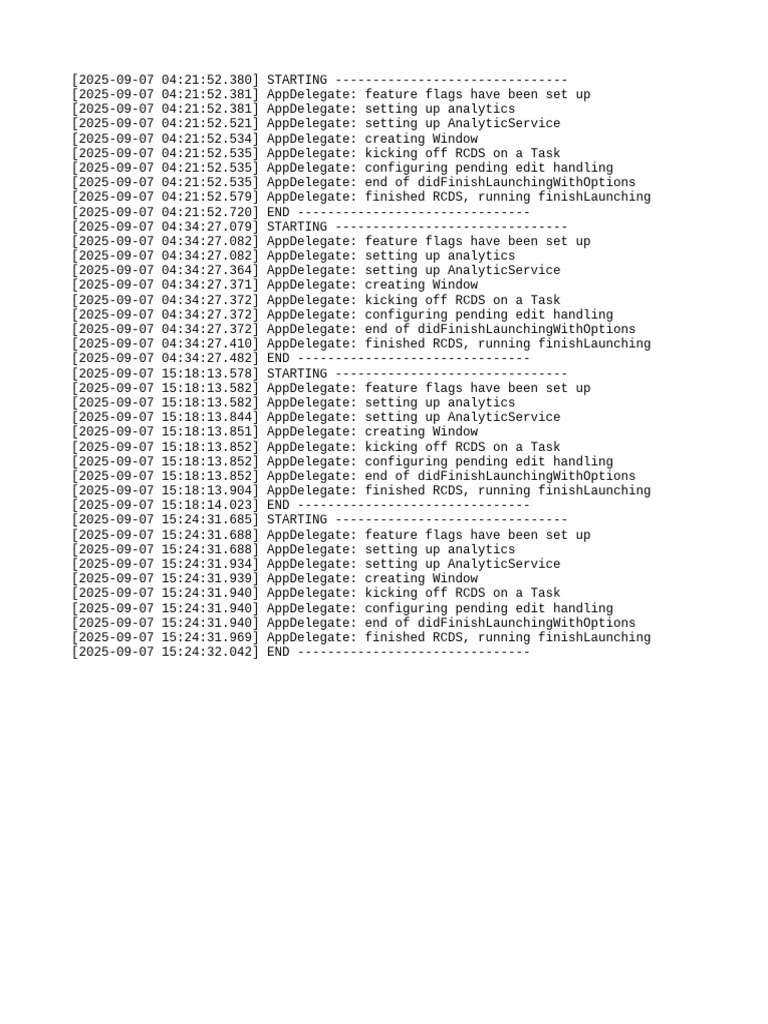 App Launch Log | PDF | Software | Microsoft Windows