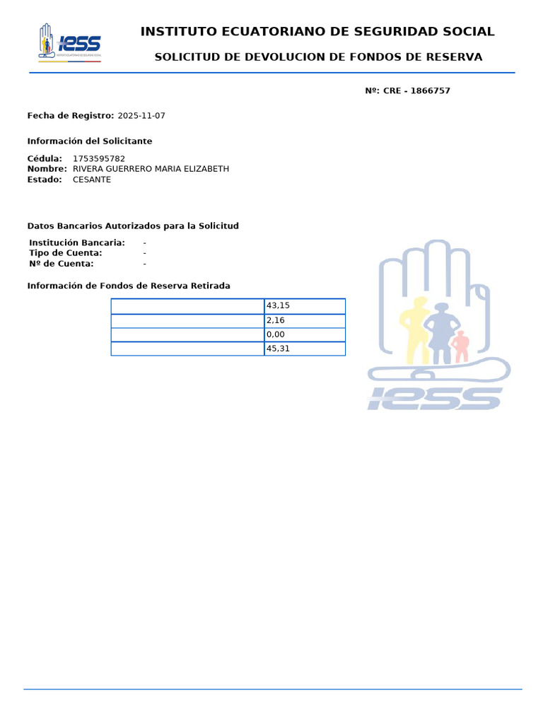 Solicitud de Devolución de Fondos ISSE | PDF
