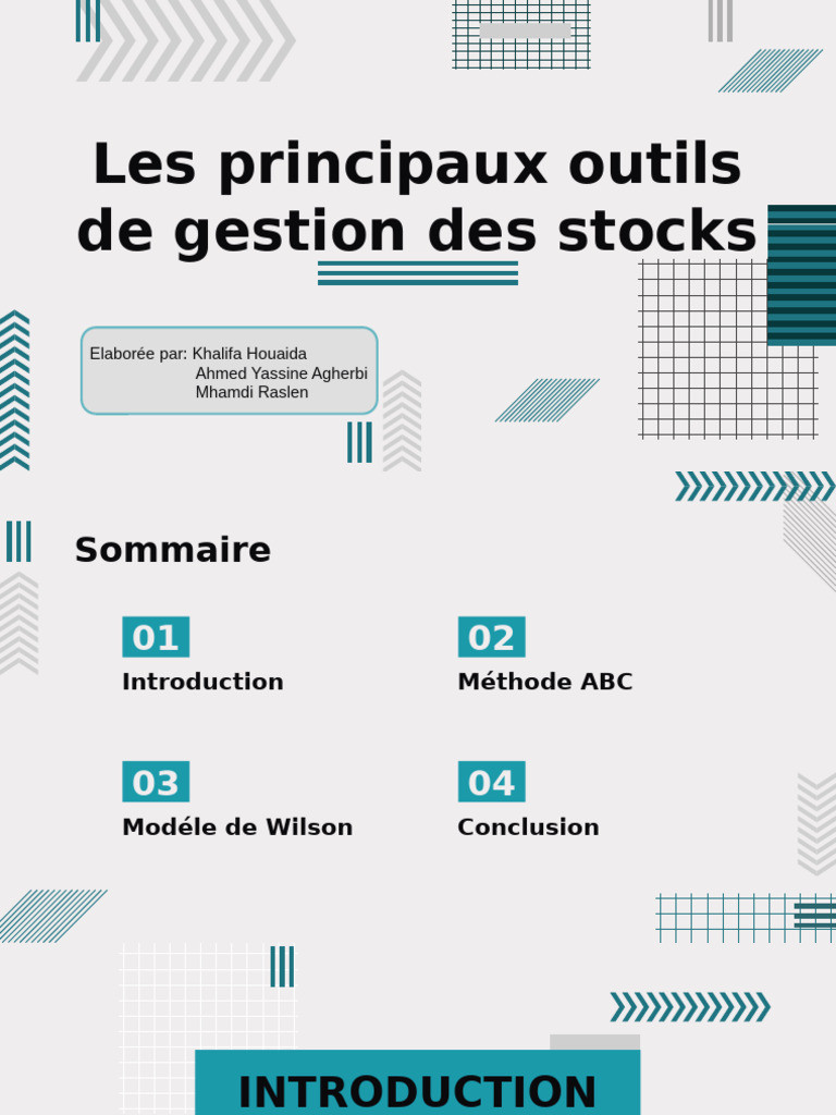 Outils clés pour la gestion des stocks | PDF | Pourcentage | Inventaire