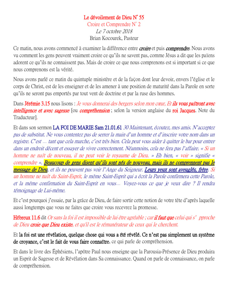 Comprendre la Foi et la Révélation Divine | PDF | Dieu | Vérité