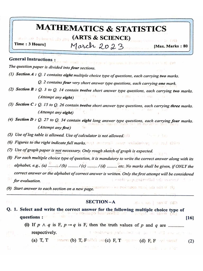 Maths Ass 1 | PDF