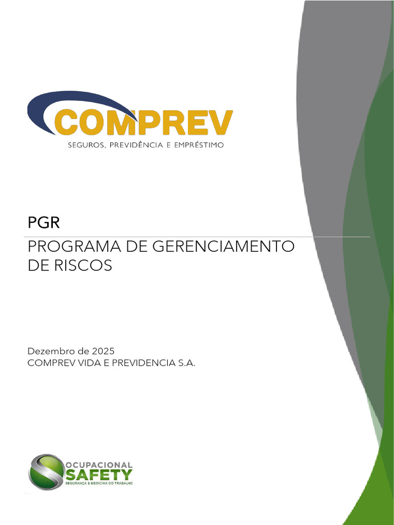 Programa de Gerenciamento de Riscos PGR | PDF | Avaliação de risco ...